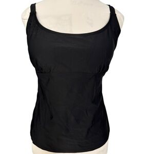 NWT Tidal Bay Black Tankini Top, Many Sizes, Bundle with Bottom for great deal!